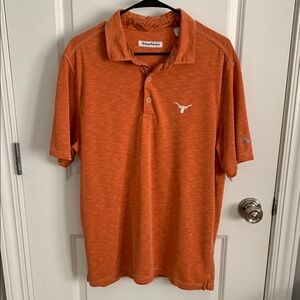 Tommy Bahama Texas Longhorns Orange Polo Size L